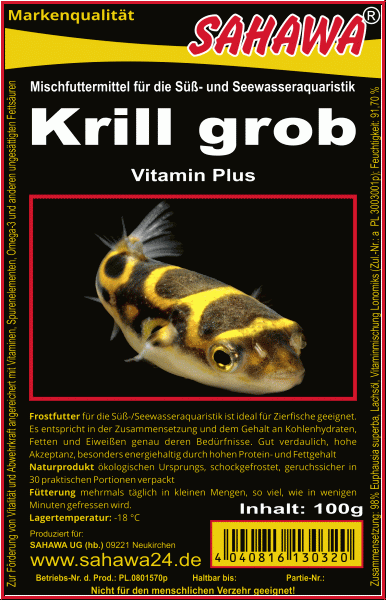 Krill grob, 100 g
